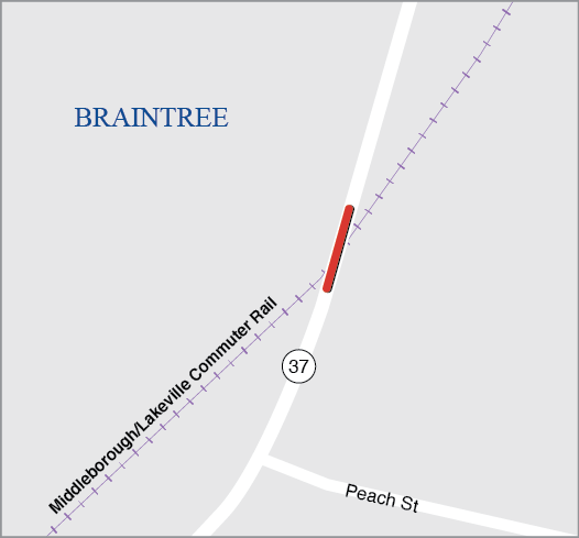 Braintree: Bridge Replacement, B-21-017, Washington Street (State Route 37) over MBTA/CSX Railroad